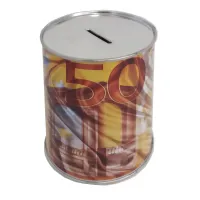 Spaarblik 50 euro afbeelding 10 x12 cm